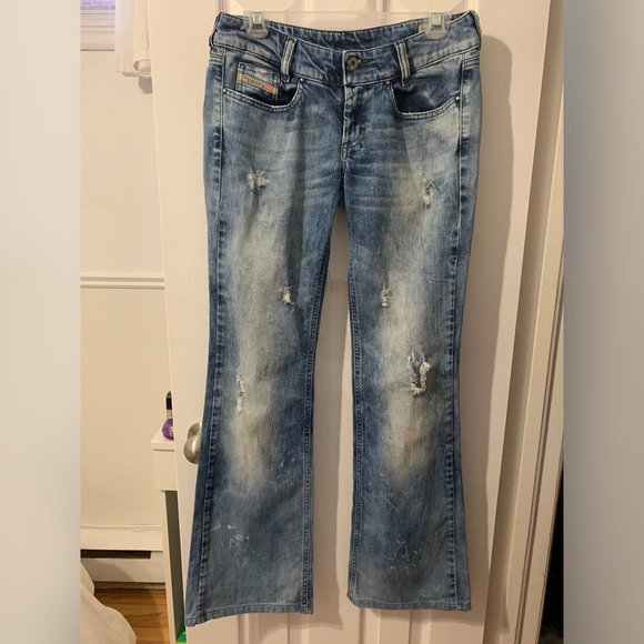 Diesel Louvely Light Blue Denim Jeans - Picture 1 of 9